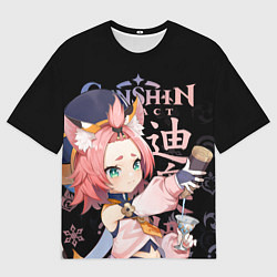 Мужская футболка оверсайз Диона Genshin Impact