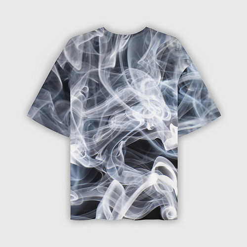 Мужская футболка оверсайз Графика дыма / 3D-принт – фото 2