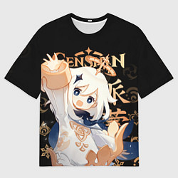 Мужская футболка оверсайз Паймон Genshin Impact