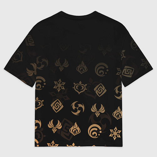 Мужская футболка оверсайз Паймон Genshin Impact / 3D-принт – фото 2