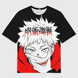 Мужская футболка оверсайз Jujutsu Kaisen, Юдзи Итадори