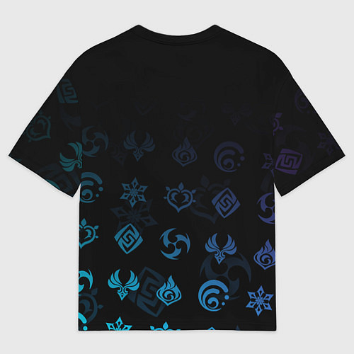 Мужская футболка оверсайз Кокоми Genshin Impact / 3D-принт – фото 2