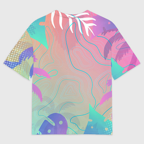 Мужская футболка оверсайз Эскимо в Тропиках / 3D-принт – фото 2