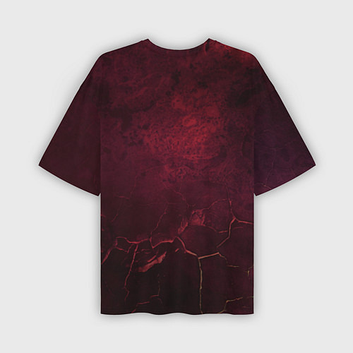 Мужская футболка оверсайз Аста Черный клевер Red style / 3D-принт – фото 2