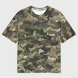 Футболка оверсайз мужская Именной камуфляж Олег, цвет: 3D-принт