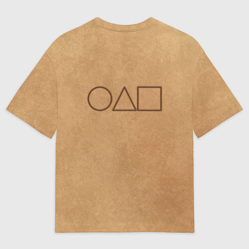 Мужская футболка оверсайз Зонтик Игра в кальмара / 3D-принт – фото 2