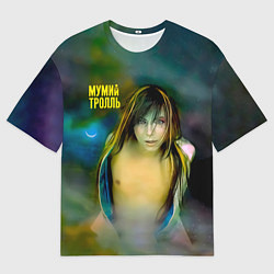 Мужская футболка оверсайз Точно ртуть алоэ - Мумий Тролль