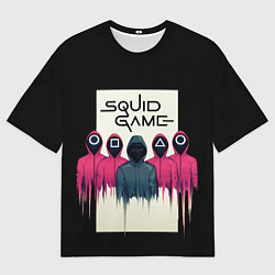 Мужская футболка оверсайз Squid Game: Отряд стражей