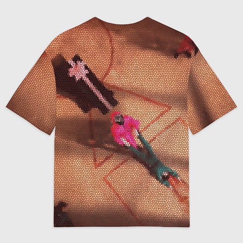 Мужская футболка оверсайз Стикерпак Игра в кальмара / 3D-принт – фото 2