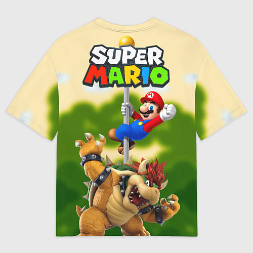 Мужская футболка оверсайз Mario Coins / 3D-принт – фото 2