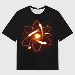 Футболка оверсайз мужская А т о м, цвет: 3D-принт