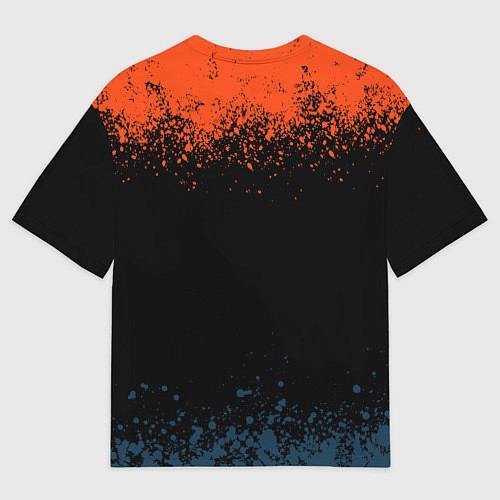 Мужская футболка оверсайз Пугало из тыквы / 3D-принт – фото 2