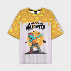 Футболка оверсайз мужская Dab zombie halloween, цвет: 3D-принт