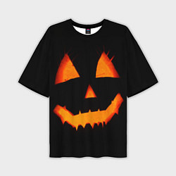 Мужская футболка оверсайз Helloween pumpkin jack