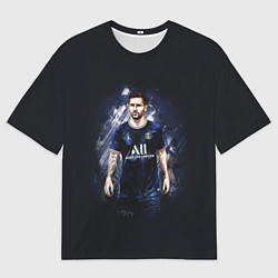 Футболка оверсайз мужская Lionel Messi Paris Saint-Germain, цвет: 3D-принт