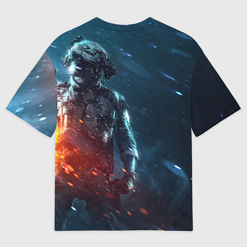 Мужская футболка оверсайз BATTLEFIELD 2042 SOLDIER WARS / 3D-принт – фото 2
