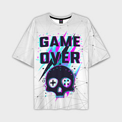 Мужская футболка оверсайз Game OVER - NEON 3D