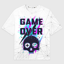 Футболка оверсайз мужская Game OVER - NEON 3D, цвет: 3D-принт