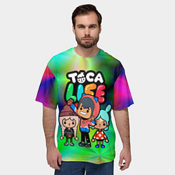 Футболка оверсайз мужская Toca Life, цвет: 3D-принт — фото 2