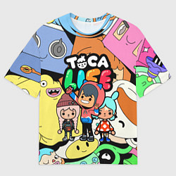 Футболка оверсайз мужская Toca Life: Heroes, цвет: 3D-принт