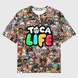 Футболка оверсайз мужская Toca Life, цвет: 3D-принт