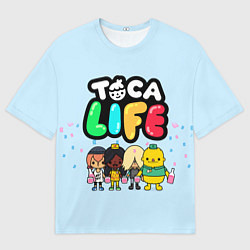 Мужская футболка оверсайз Toca Life: Logo