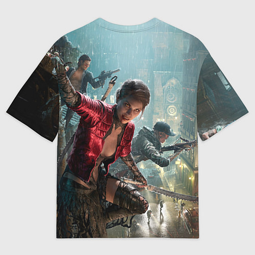 Мужская футболка оверсайз Vampire: The Masquerade - Bloodhunt / 3D-принт – фото 2