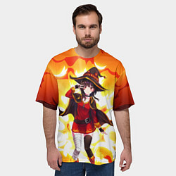 Футболка оверсайз мужская MeguminKonoSuba, цвет: 3D-принт — фото 2