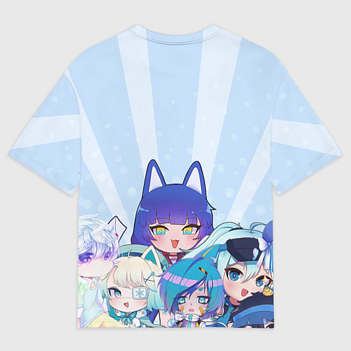 Мужская футболка оверсайз Gacha Club Character / 3D-принт – фото 2