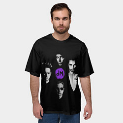 Футболка оверсайз мужская Depeche mode band, цвет: 3D-принт — фото 2