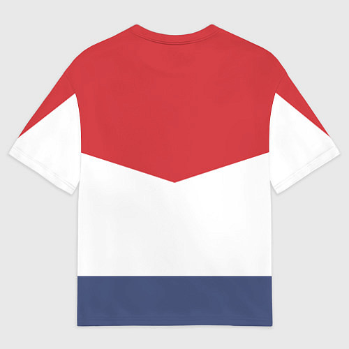 Мужская футболка оверсайз Russia / 3D-принт – фото 2