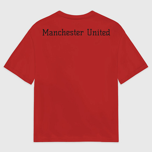 Мужская футболка оверсайз Manchester United F C / 3D-принт – фото 2