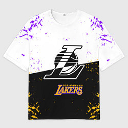 Футболка оверсайз мужская Коби Брайант Los Angeles Lakers,, цвет: 3D-принт