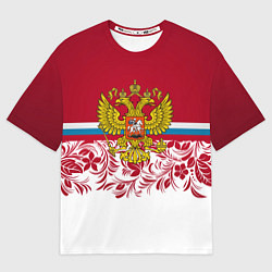 Мужская футболка оверсайз Российский герб