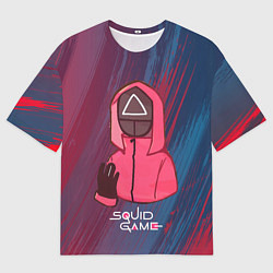 Футболка оверсайз мужская Игра в кальмара Сериал, цвет: 3D-принт