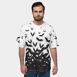Футболка оверсайз мужская Летучие кровососы, цвет: 3D-принт — фото 2
