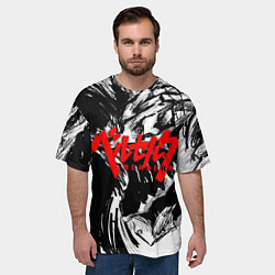 Футболка оверсайз мужская БЕРСЕРК РИСУНОК BERSERK, цвет: 3D-принт — фото 2