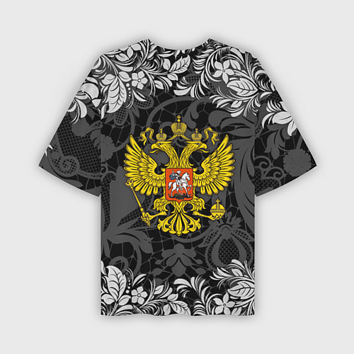 Мужская футболка оверсайз Российская Федерация / 3D-принт – фото 2