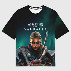 Футболка оверсайз мужская Assassins Creed, Valhalla, цвет: 3D-принт