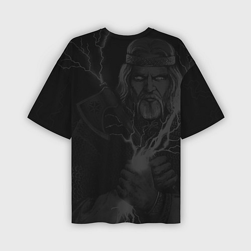 Мужская футболка оверсайз Перун Славянский бог / 3D-принт – фото 2