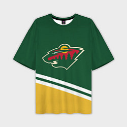 Мужская футболка оверсайз Minnesota Wild NHL