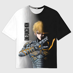 Футболка оверсайз мужская Металлическое тело Геноса One Punch-Man, цвет: 3D-принт