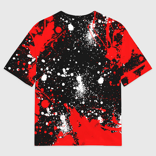 Мужская футболка оверсайз Free Fire: Брызги и капли красок / 3D-принт – фото 2