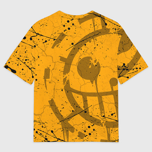 Мужская футболка оверсайз ONE PIECE ПИРАТЫ ЛОГО / 3D-принт – фото 2