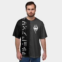 Футболка оверсайз мужская THE ELDER SCROLLS SKYRIM FUS RO DAH, цвет: 3D-принт — фото 2