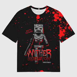 Мужская футболка оверсайз WITHER SKELETON