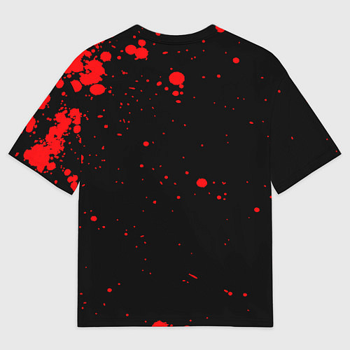 Мужская футболка оверсайз WITHER SKELETON / 3D-принт – фото 2