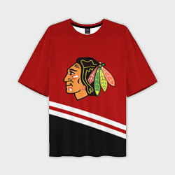 Мужская футболка оверсайз Chicago Blackhawks, NHL