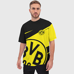 Футболка оверсайз мужская BORUSSIA BVB 09 LOGO, цвет: 3D-принт — фото 2