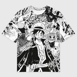 Футболка оверсайз мужская Ван Пис, One Piece, манга, цвет: 3D-принт